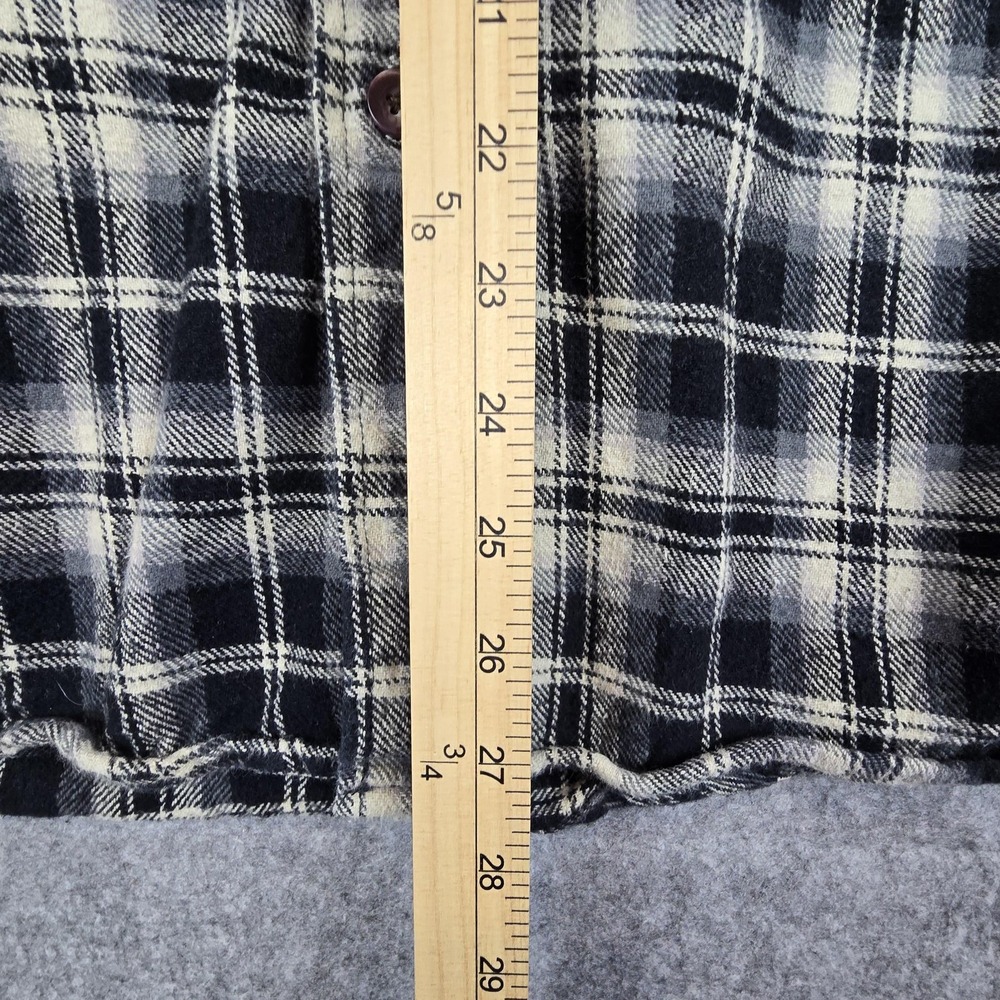Moose Creek Shirt Mens LT Black Plaid Flannel Button Up Long Sleeve Tall Casual - Picture 8 of 11